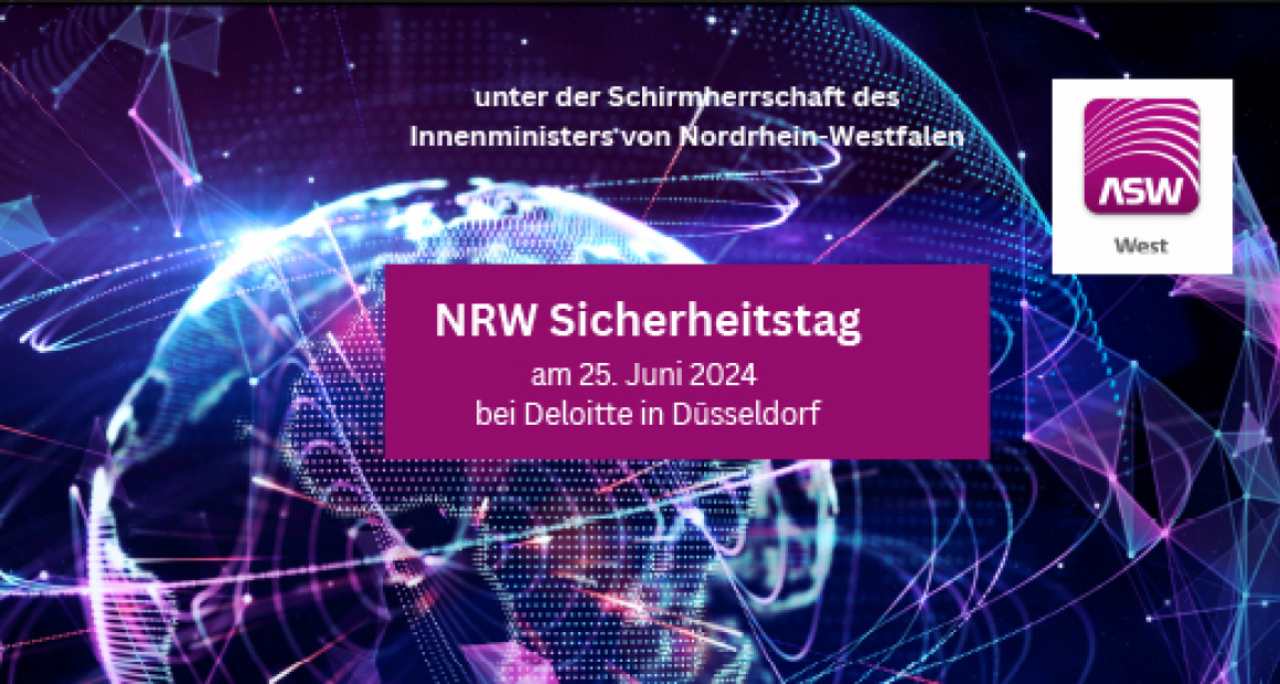 NRW Sicherheitstag 2024 in Düsseldorf - Foto: ASW West Allianz für Sicherheit in der Wirtschaft e.V. NRW Sicherheitstag 2024 in Düsseldorf - Foto: ASW West Allianz für Sicherheit in der Wirtschaft e.V.